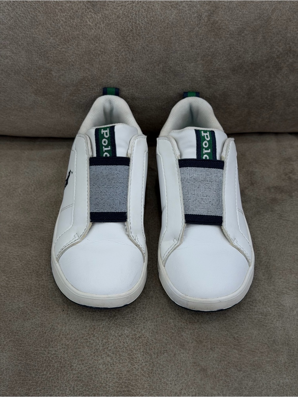 Polo Ralph Lauren Heritage Court II Kids Sneakers Size 13 White
